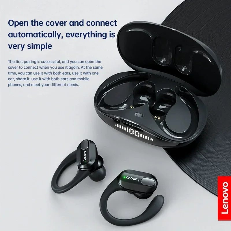 سماعات Lenovo-True اللاسلكية مع ميكروفون - الصورة 4
