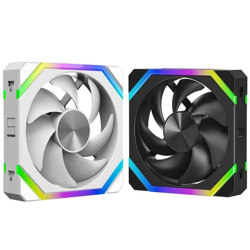 JUMPEAK CS120 ARGB مروحة التبريد 360 مللي متر 240 مللي متر وحدات تكويم الربط PWM صامت 120 مللي متر RGB المشجعين للألعاب PC حافظة مبرد المياه - الصورة 6